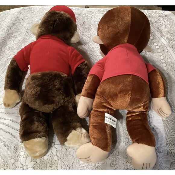 Toy Network/Kellytoy CURIOUS GEORGE Brown Monkey Plush Stuffed Animals 19”-21” - Picture 7 of 8